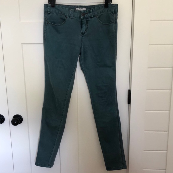Free People Teal Jeans - Picture 1 of 5